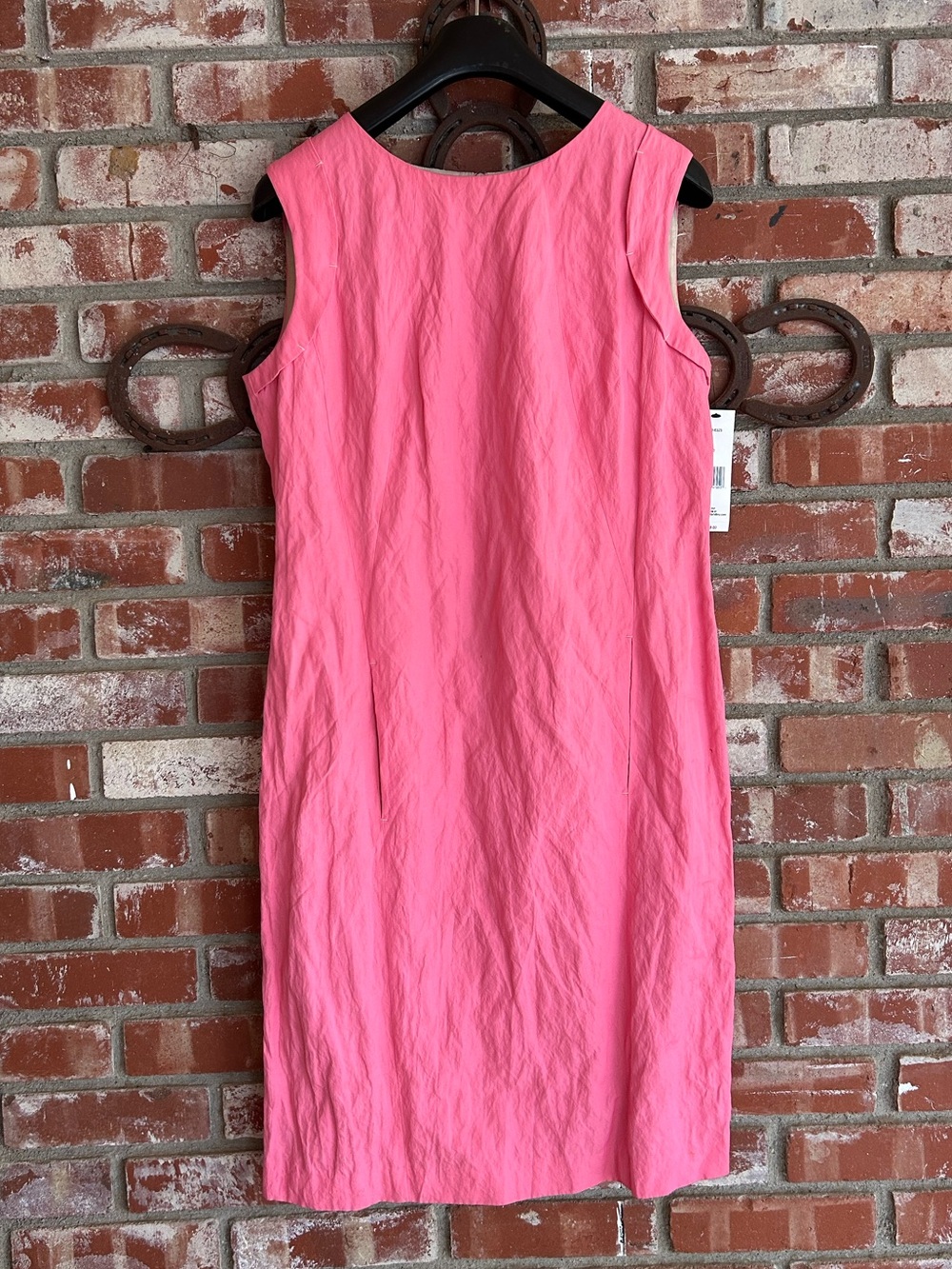 NWT Lafayette 148 New York Women Pink buble gum pink Silk Sleeveless Shift Dress